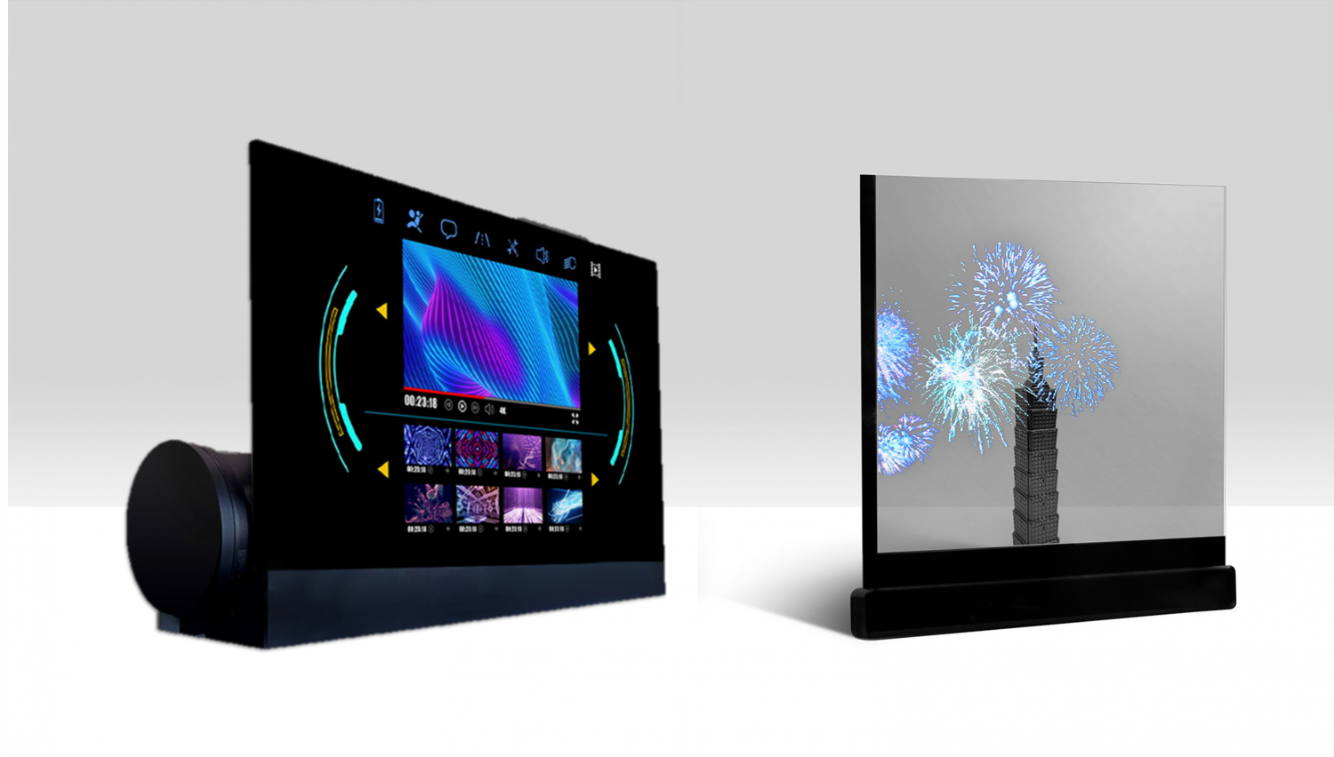 可卷式、折迭性、高透明